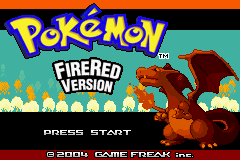 Pokemon Fire Red - Shiny Flame (beta) Title Screen